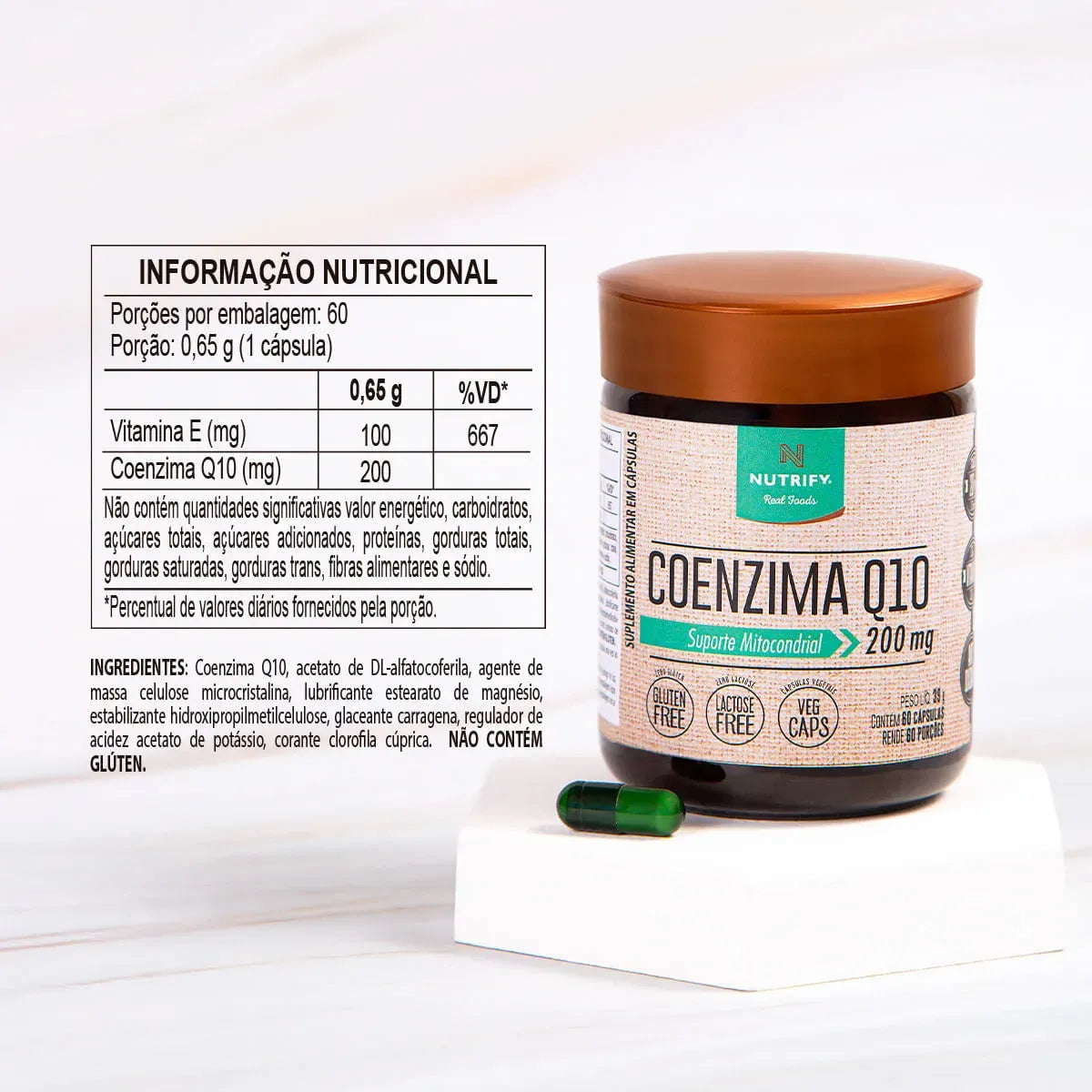 Coenzima Q10 200 mg - 60 Cápsulas