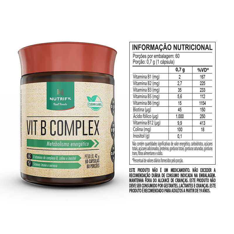 Vit B Complex - 60 Cápsulas