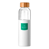 GARRAFA DE VIDRO COM TAMPA DE BAMBU - 600ml