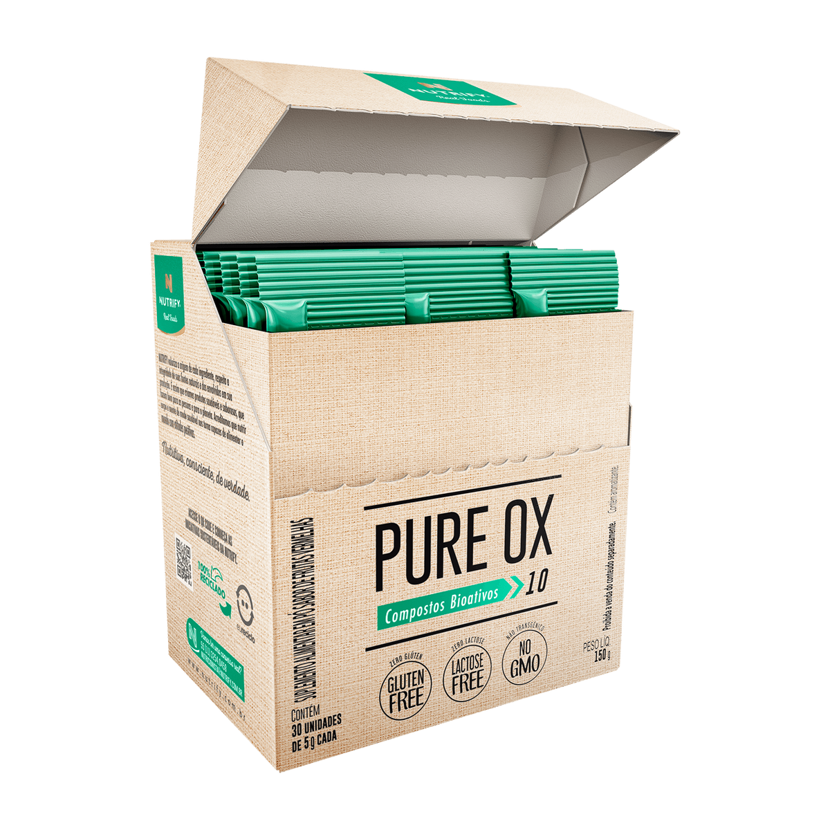 Pure OX Suplemento antioxidante Nutrify - 30 Sticks